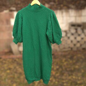Elloquii Emerald Green Sweater Dress 14/16